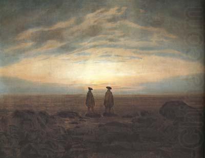 Two Men on the Beach in Moonlight (mk10), Caspar David Friedrich